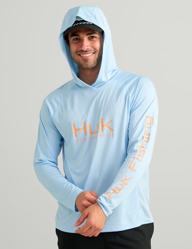 HUK Men's Pursuit Coastal Drift Vented Long Sleeve Fishing Hoodie XL