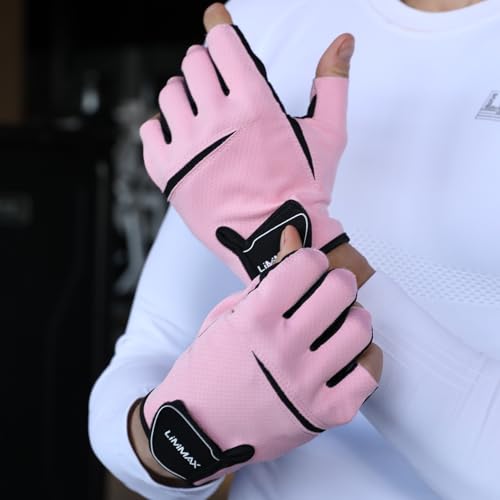 Workout Gloves for Weight Lifting & Cycling - Pink, Medium