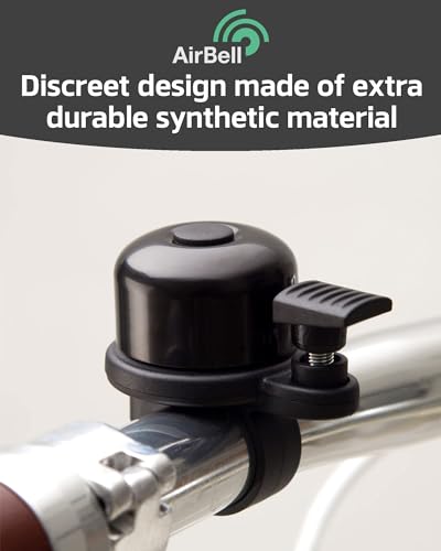 AIRBELL Bicycle Bell for Apple AirTag 22.2mm Hidden Holder Anti-Theft Road-Approved