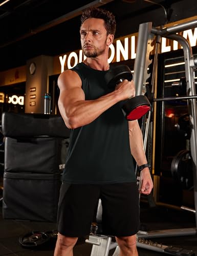 Men's Quick Dry Sleeveless Tank Top with UPF 50+ Sun Protection