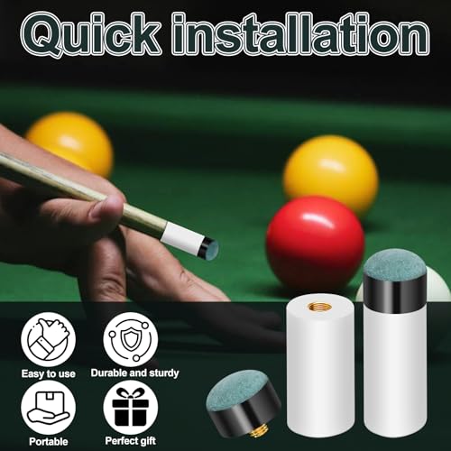 Billiard Cue Tips Replacement Set - 12mm & 13mm, 10pcs