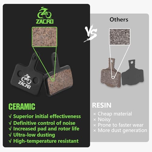 Ceramic Bike Brake Pads - 4 Pairs for Tektro & Shimano Models