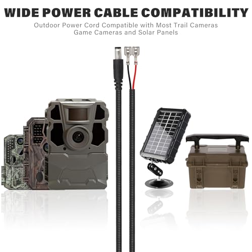 79-Inch Chew Proof Trail Camera Power Cord - 1PC