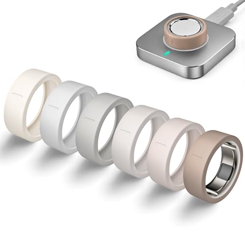 Silicone Smart Ring Protective Covers - 6 Pack - Khaki/Milk/Gray/Starlight