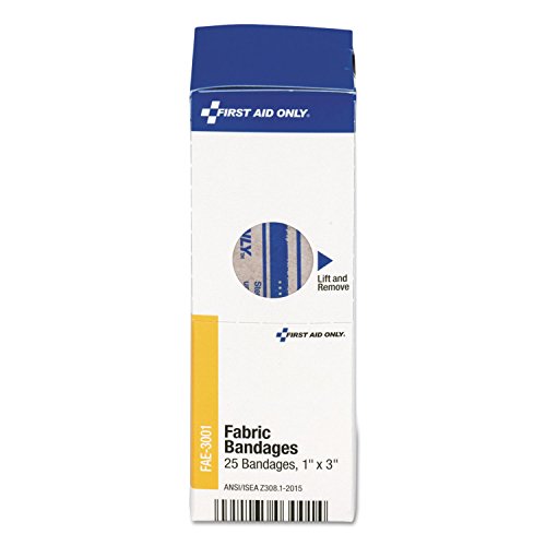 Flexible Fabric Bandages 1" x 3" - 25 Count Box - First Aid Refill
