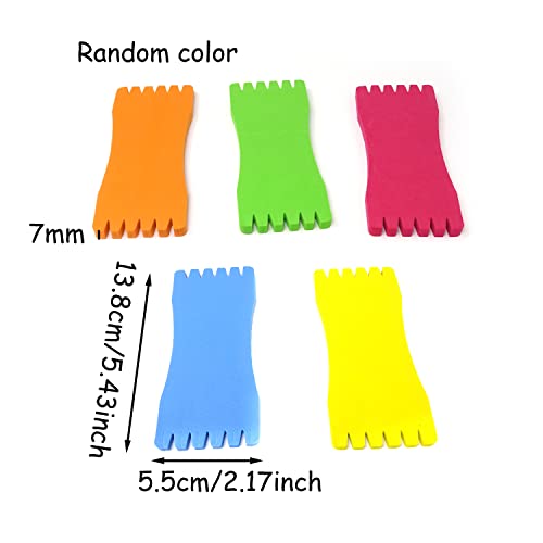 Fishing Line Foam Board Spools - 10 Pack for Leaders & Hooks