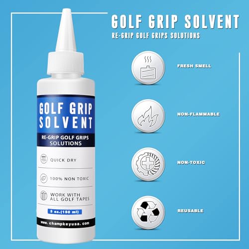 Golf Grip Solvent 5 Oz - Professional Re-gripping Solution
