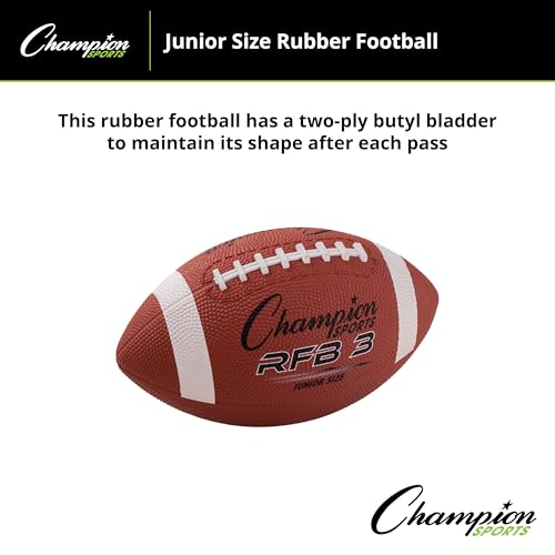 Durable Rubber Football - All-Weather Grip for Indoor & Outdoor Play