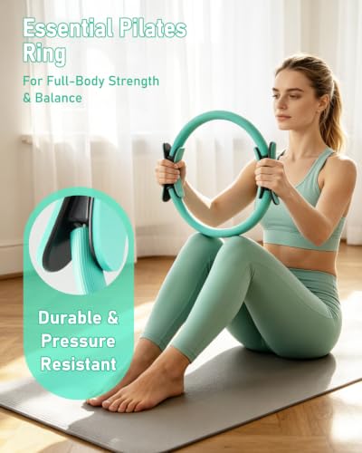 20-Piece Pilates Equipment Kit with Resistance Bands and Weights