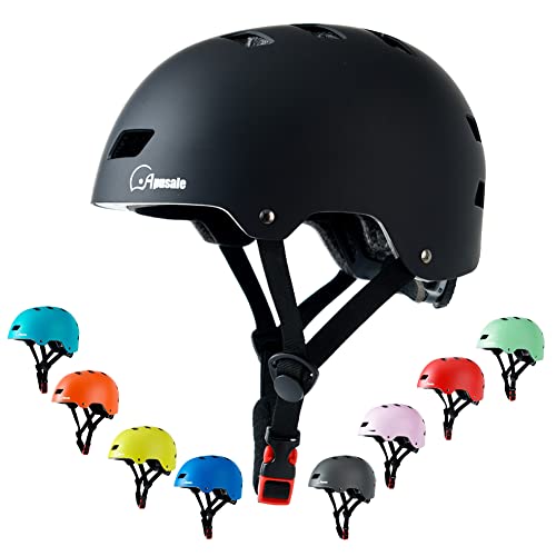 Multi-Sport Helmet - Adjustable Lightweight, Black - Medium Size