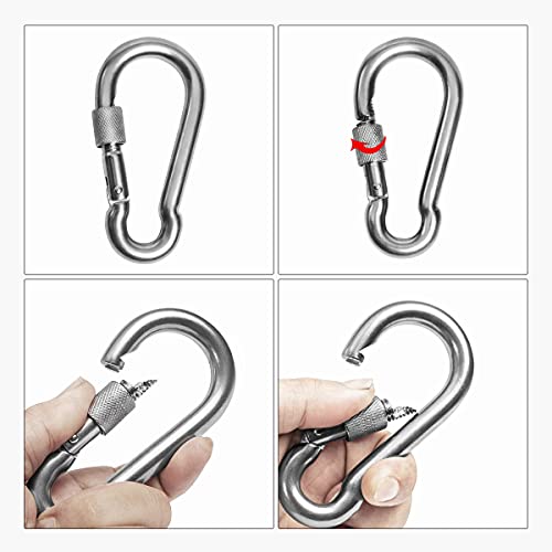 304 Stainless Steel Double Ended Swivel Hook with Snap Hooks - M8