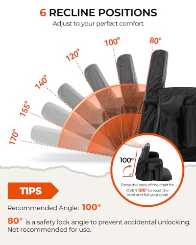 Stadium Seat with Back Support - 2.5" Thick Cushion, 6 Recline Positions, 2 Cup Holders - Black, 2 Pack, Extra Wide 24"