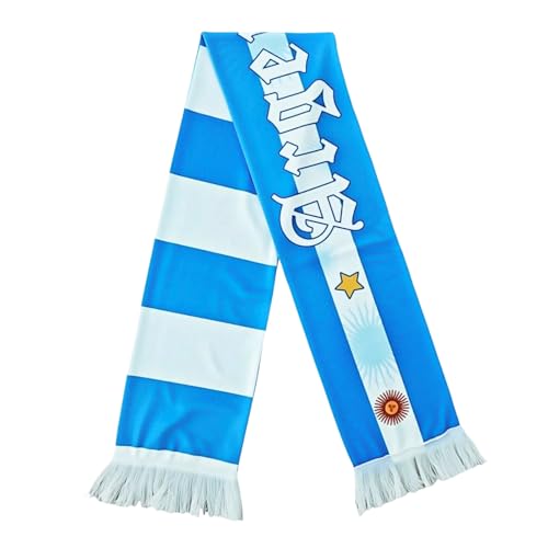 Argentina Soccer Supporter Scarf - Double-Sided Knit Football Fan