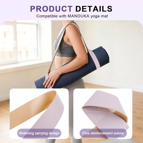 Adjustable Yoga Mat Strap - Durable Cotton Blend Carrier