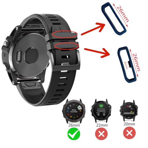 10 Pack Silicone Watch Band Keeper Loops for Garmin