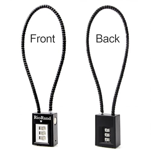 15-Inch Keyless Combination Gun Cable Lock with Reset Screwdriver - Onyx