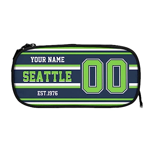 Custom Seattle Pencil Case - Personalized Football Style Gift