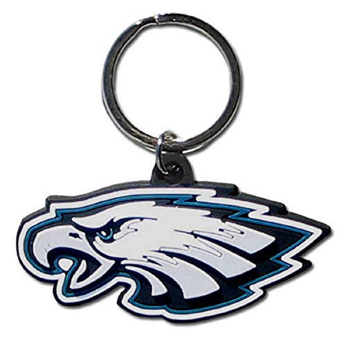 NFL Philadelphia Eagles Flex Rubber Key Chain with Split Ring