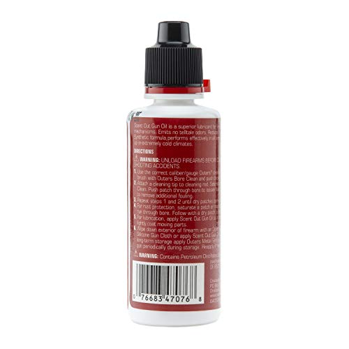 Odorless Gun Oil - 2 Ounce Synthetic Lubricant for Firearms