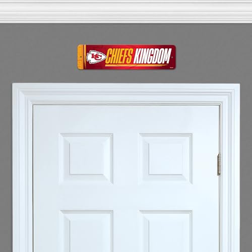 NFL Football Metal Street Sign - 4" x 15" Home Décor