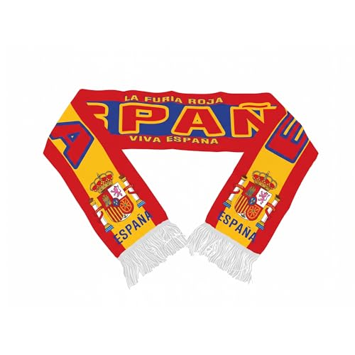 2026 World Cup Soccer Fan Scarf - Spain, Double-Sided Supporter Gift