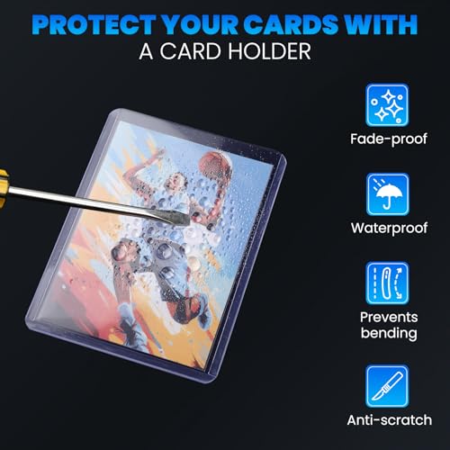200 Card Sleeves Top Loaders Set - 100 Hard & Soft Sleeves