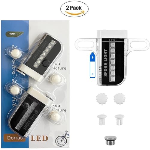LED Bicycle Wheel Lights - Waterproof Spoke Tire Lights with 30 Patterns