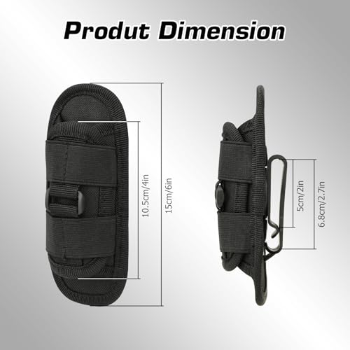Tactical Flashlight Holster - 360° Rotatable Nylon Pouch - Variation 1