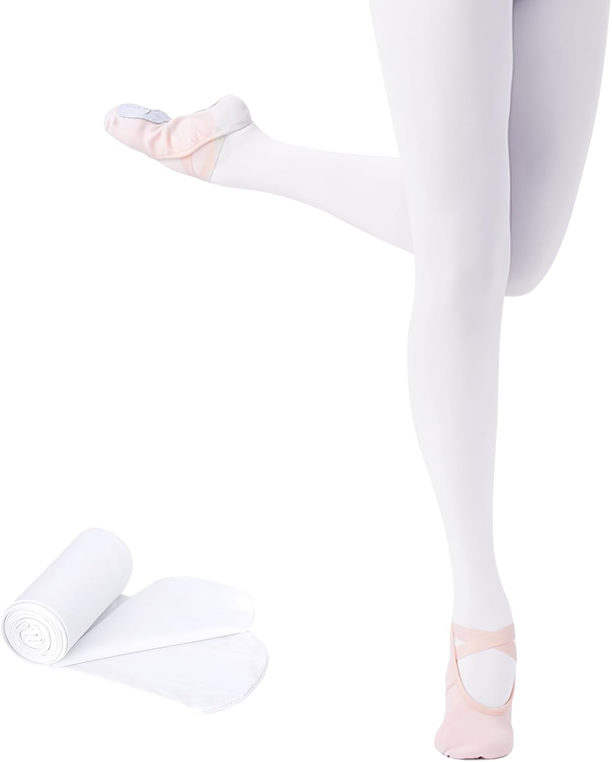 Skiennix Ballet Tights for Girls - 2 Pcs Toddler Dance Outfit | Comfortable & Durable Design