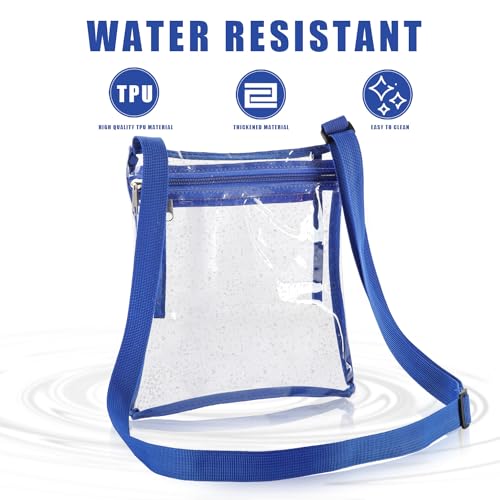 Clear Stadium Event Bag for Women - Blue