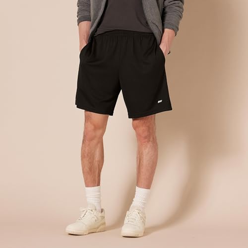 Men's Athletic Basketball Gym Shorts - Breathable Moisture Wicking, Loose Fit - Pack of 2