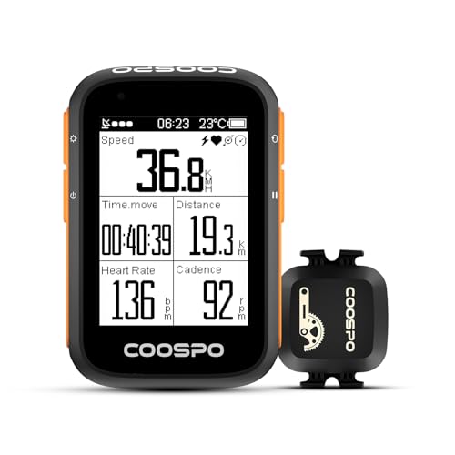 COOSPO Wireless GPS Bike Computer BC200 with Speed Sensor - Waterproof