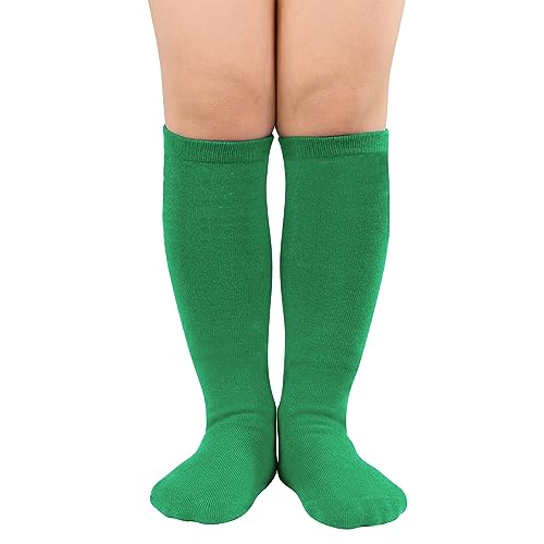 Kids Soccer Socks - Green & Green White - Ages 6-9