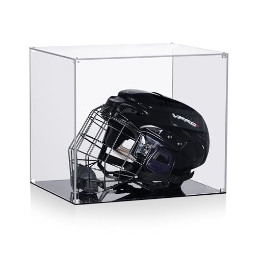 MaiiTiproll 15x12x13” Acrylic Helmet Display Case - Clear Memorabilia Box