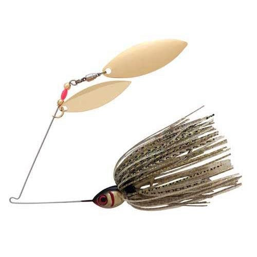 Tandem Blade Spinnerbait Fishing Lure - Gold Shiner 1/2 Oz