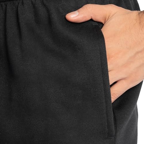 Eversoft Fleece Sweatpants with Pockets - Large, Black