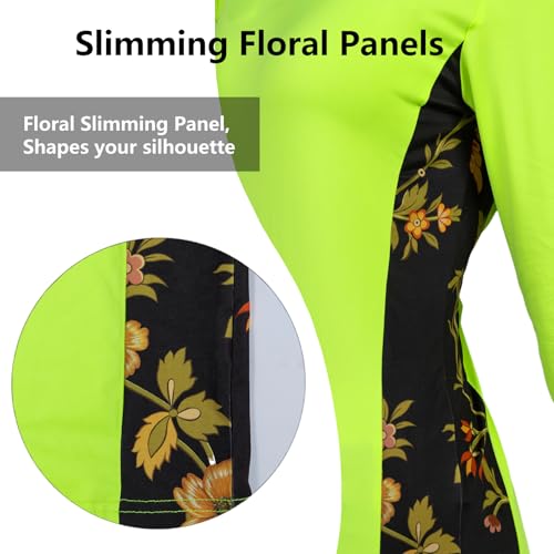 Women's UPF 50+ Sun Protection Long Sleeve Hiking Shirt - X-Small Yellow
