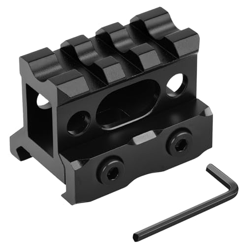 1-Inch Picatinny Riser Mount with 3 Slots for Scopes & Optics