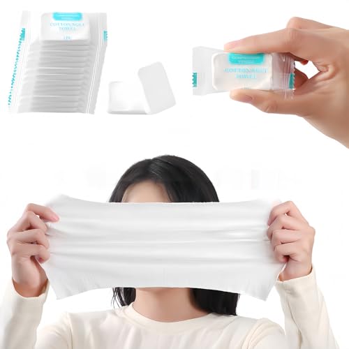 20 Pack Compressed Travel Towels - Individually Wrapped, Quick-Expand, 9.4x11.8 Inch