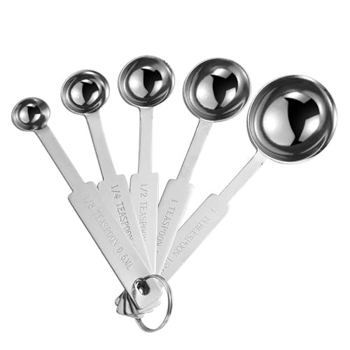 5PCS Stainless Steel Measuring Spoons Set - Small Sizes Included