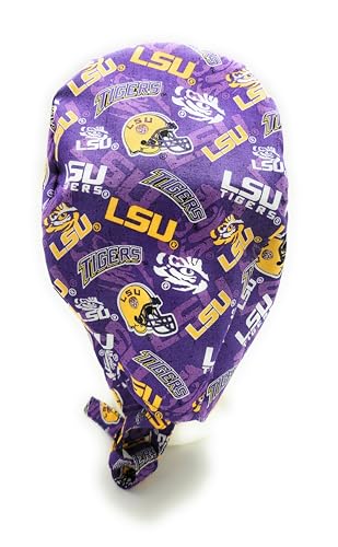 Cotton Scrub Hat with Sports Team Design - Handmade in the USA