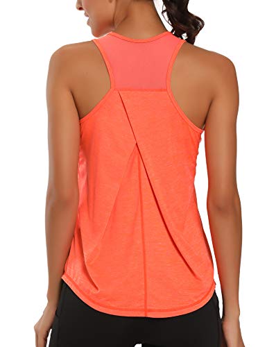 Womens Racerback Tank Tops - Lightweight Breathable Athletic Shirts