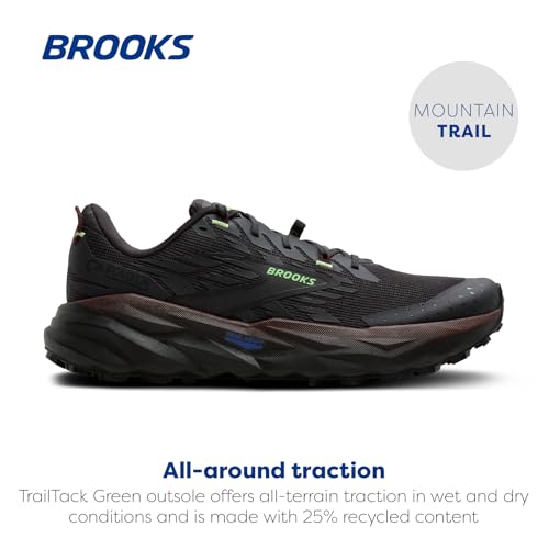 Cascadia 19 Men's Trail Running Shoes - Phantom/Rum Raisin/Green