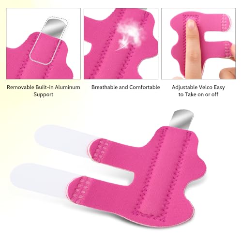 Adjustable Finger Splints - 4 Pack Finger Braces for Injury Recovery