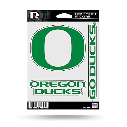 Oregon Ducks NCAA Team Pride Vinyl Sticker Set - Triple Design Decals for Vehicles, Lockers & More
