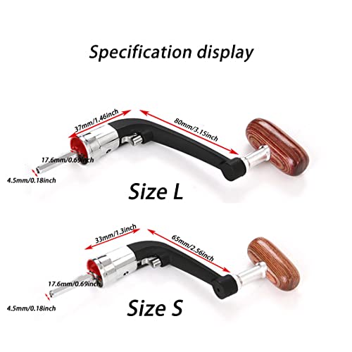 Fishing Reel Replacement Handles - 2 Pack Small 1000-4000 Type