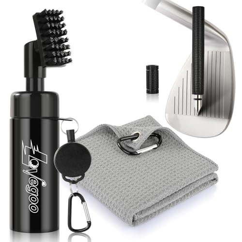 Lovegoo 3-in-1 Golf Club Cleaning Kit with Water Brush, Groove Cleaner & Towel