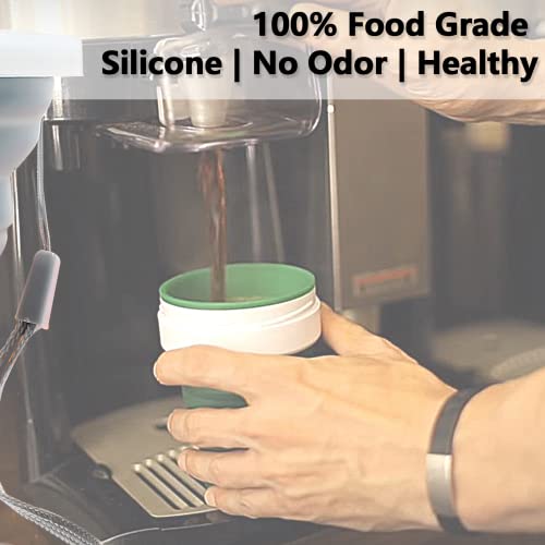 Collapsible Travel Cup - 2 Pack Silicone 270ml - Grey & Blue