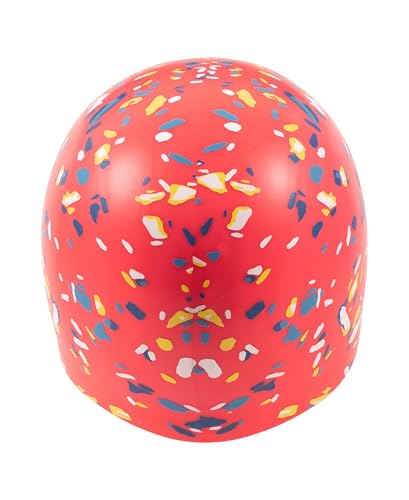 Arena Poolish Molded Silicone Swim Cap for Training & Racing - Confetti Red