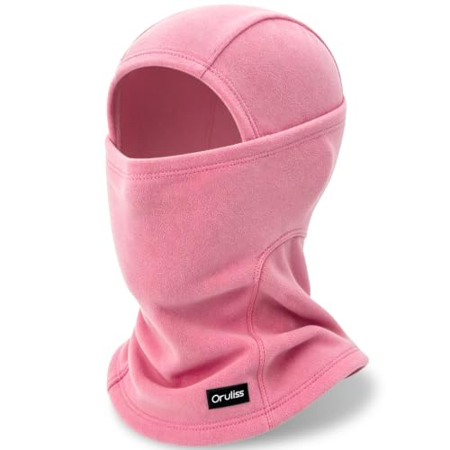 Warm Full Face Ski Mask Balaclava for Men & Women - Rose Pink